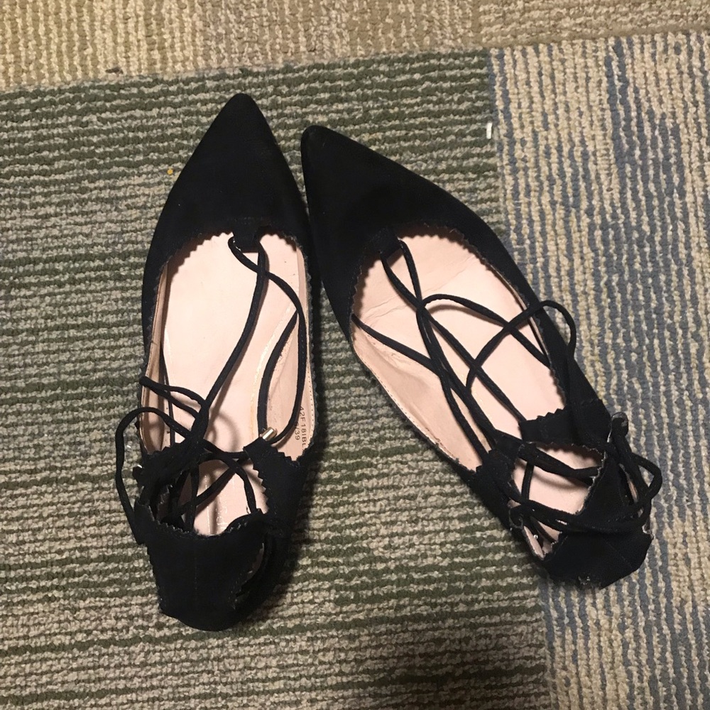 TOPSHOP Lace Up Flats